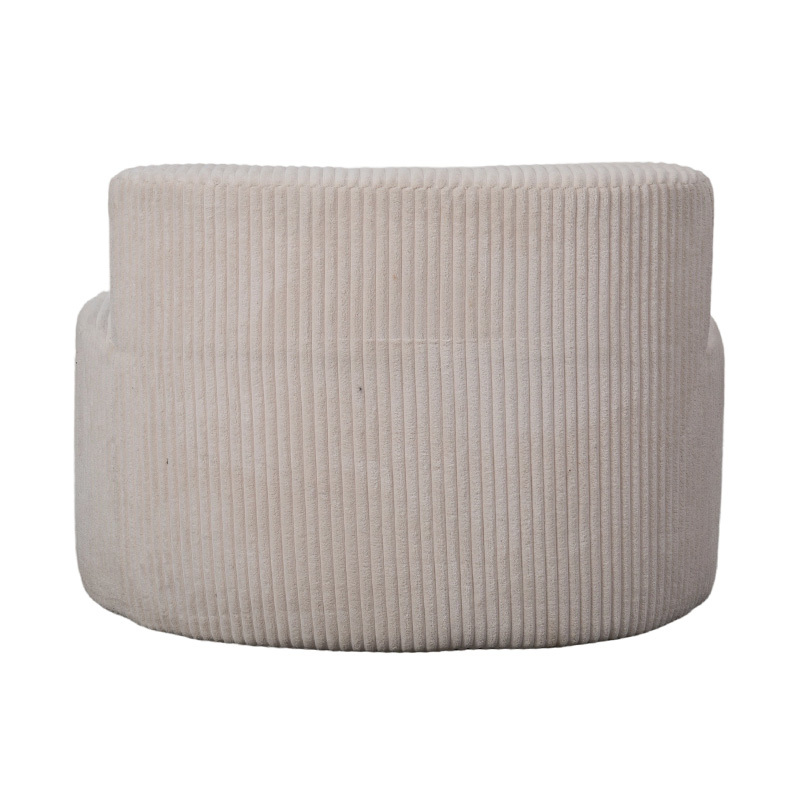 Una Stibadium in Lux Beige Corduroy cum curva Backrest Una Stibadium in Lux Beige Corduroy cum curva Backrest