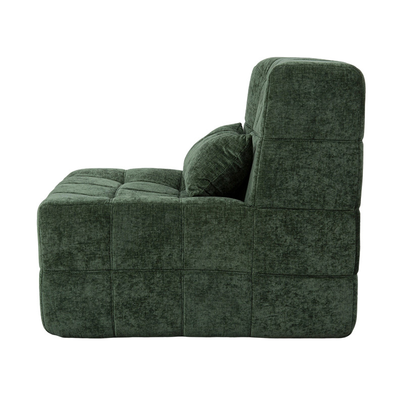 Oversized Single Plena Spuma Sofa in Emerald Green Corduroy cum Clausus Design Oversized Single Plena Spuma Sofa in Emerald Green Corduroy cum Clausus Design