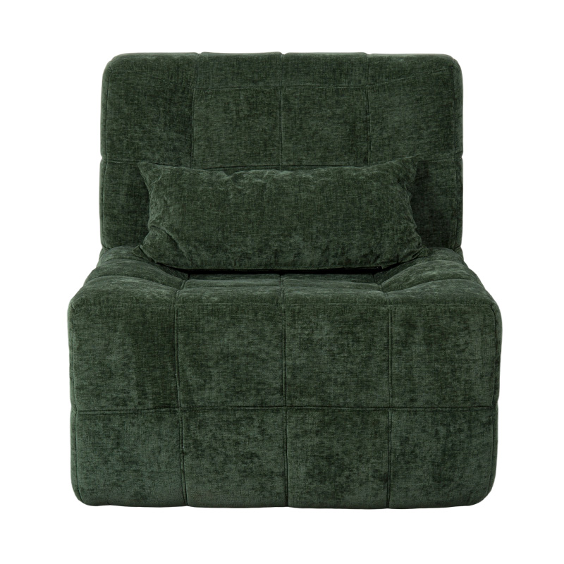 Oversized Single Plena Spuma Sofa in Emerald Green Corduroy cum Clausus Design Oversized Single Plena Spuma Sofa in Emerald Green Corduroy cum Clausus Design