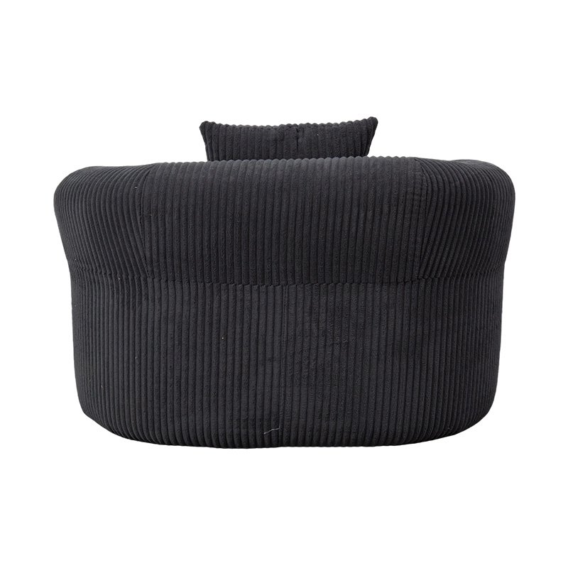 Una plena Spuma involvens stibadium in Gray Corduroy cum eu pulvinaria