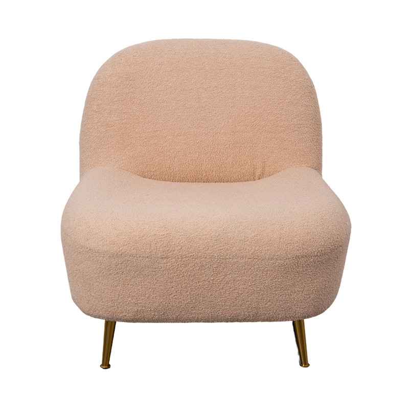 Una plena Spuma Lounge Cathedra curvis Backrest in Mollis Aureum Push, Paired apud Aurum Metal crura Una plena Spuma Lounge Cathedra curvis Backrest in Mollis Aureum Push, Paired apud Aurum Metal crura