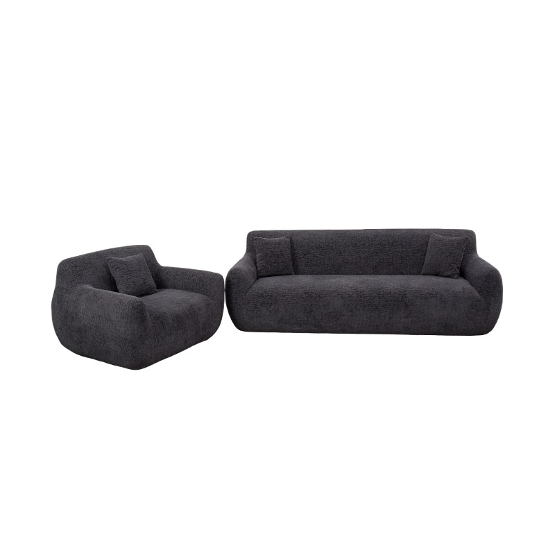 Plena Spuma Hug-Style Single Sofa cum Gravis Chenille Fabrica et Subtilis Jacquard Pattern Plena Spuma Hug-Style Single Sofa cum Gravis Chenille Fabrica et Subtilis Jacquard Pattern